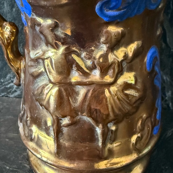 Pitcher with Ballerina Dancers and Blue Accents - Picture 6 of 12